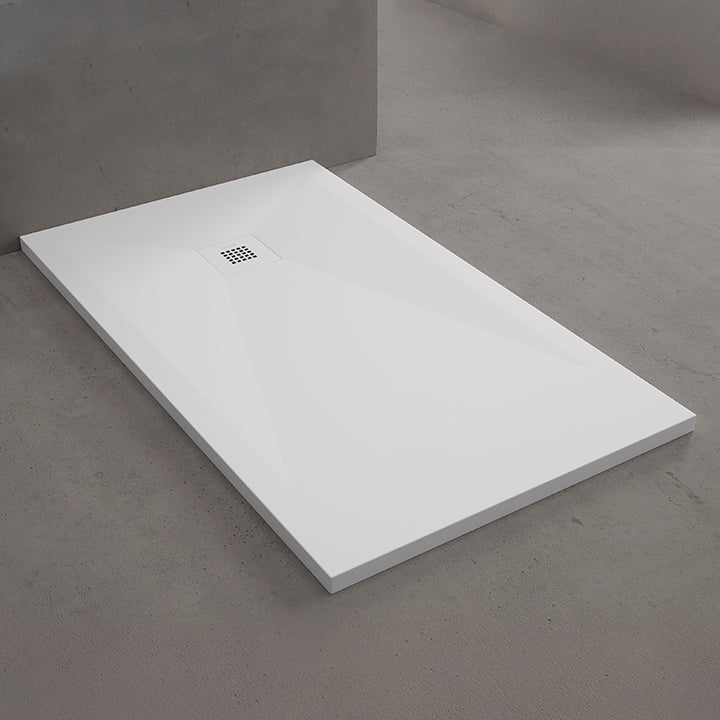 DOUCHEBAK - COMPOSIET - 160X90X3 cm - WIT