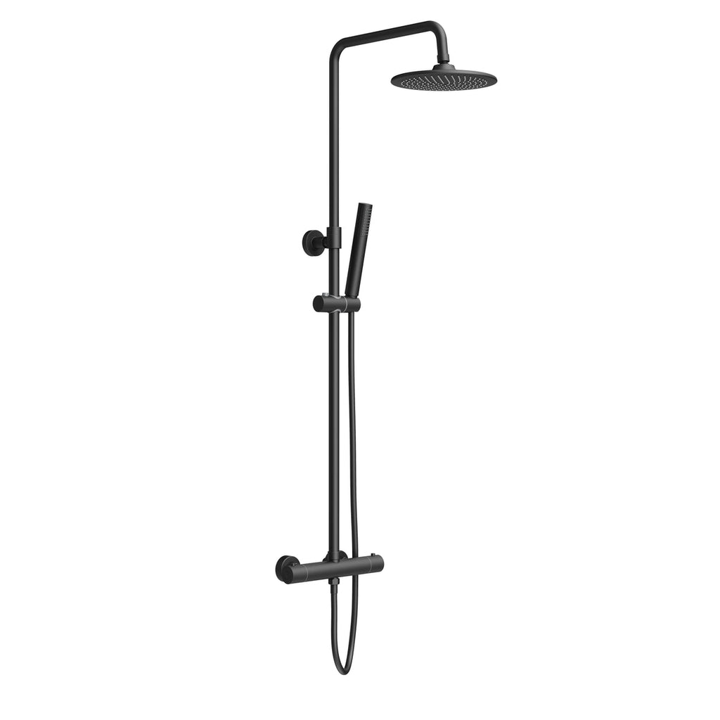 Regendoucheset Rond Ø25cm Mat zwart