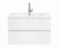 Badkamer meubelset DUBBEL Hoogglans wit  120 x 50 x 58 (b x d x h)