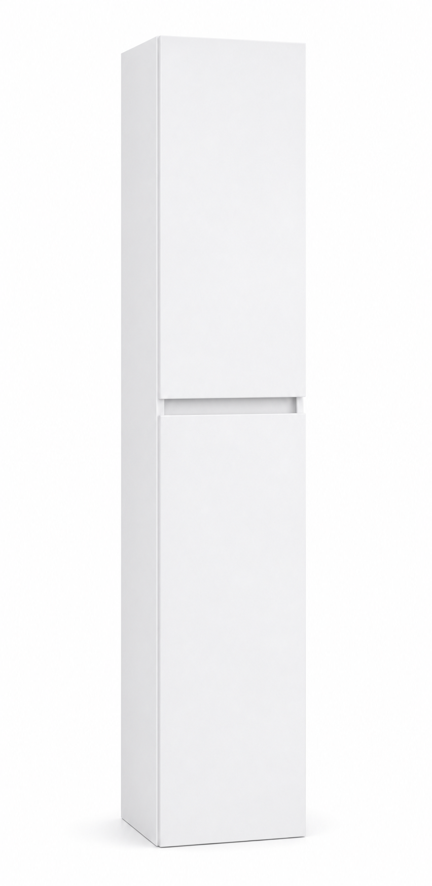 Kolomkast Hoogglans wit 135 x 35 x 35 (h x b x d) met 4 compartimenten