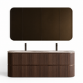 Badkamer Meubel set 160 x 49 x 56,5 incl. lavabo 160 x 50 (TWINCURVA III)