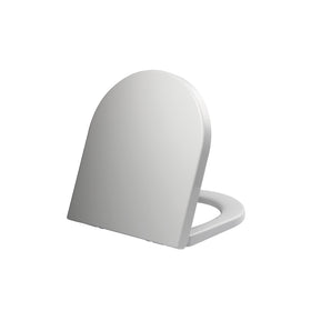 ALONI PREMIUM WC-ZITTING - SOFT CLOSE - QUICK RELEASE - TOPFIX - DUROPLAST - RVS SCHARNIEREN - GLANZEND WIT