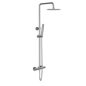 ALONI OPTIMA RONDO REGENDOUCHESET - THERMOSTATISCH - OPBOUW - COOL TOUCH - BELGAQUA - CHROOM