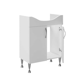 ALONI ALECO WASTAFELONDERKAST - STAAND - 2 DEUREN - 62X84X45,5CM - WIT