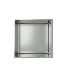 ALONI INBOUWNIS (300X300X70MM) - GEBORSTELD RVS