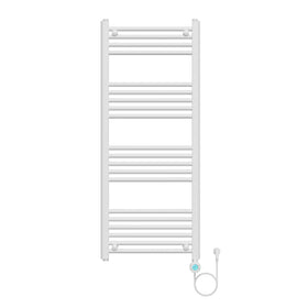 BELRAD ELEKTRISCHE HANDDOEKDROGER - MET DIGITALE, PROGRAMEERBARE THERMOSTAAT - SMART WIFI - AANSLUITING RECHTS - 700W - 1200X500 MM - GLANZEND WIT