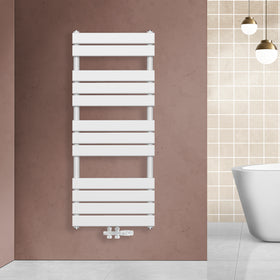 HANDDOEK RADIATOR MIDDEN AANSLUITING WIT 1200X500-593W