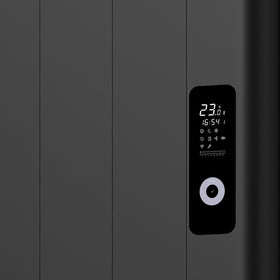 ELEKTRISCHE RADIATOR ZWART / MUUR MET STEKKER+ WIFI PROGRAM 2000W