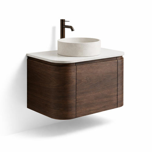 Badkamer Meubelset 79 x 49 x 36 incl. lavabo 38 x 38 x 12 Donker walnoot