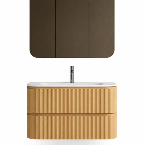 Badkamer Meubel set 100 x 49 x 56,5 incl. lavabo 100 x 50 (TWINCURVA III)