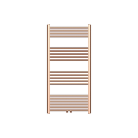 BELRAD HANDDOEKDROGER - LINKS-RECHTS/MIDDENAANSLUITING - 414 WATT - 1200X600CM - GEBORSTELD KOPER