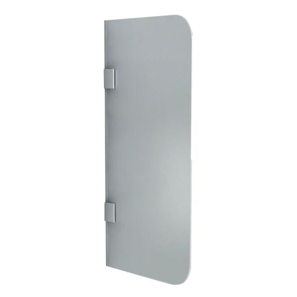 ALONI SCHEIDINGSWAND VOOR URINOIR - 400 X 900MM - CHROOM - MAT GLAS
