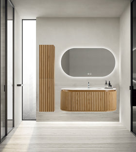 BEGONIA WASTAFELONDERKAST - 1 LADE - GREEPLOOS - SOFT CLOSE – 119X42X52,5 CM - NATUREL EIKEN