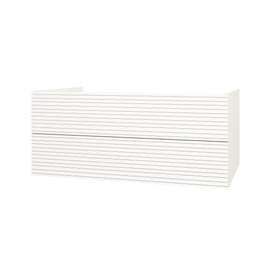 ELITE ONDERKAST MET HORIZONTAAL RELIËF (120CM) - MAT WIT