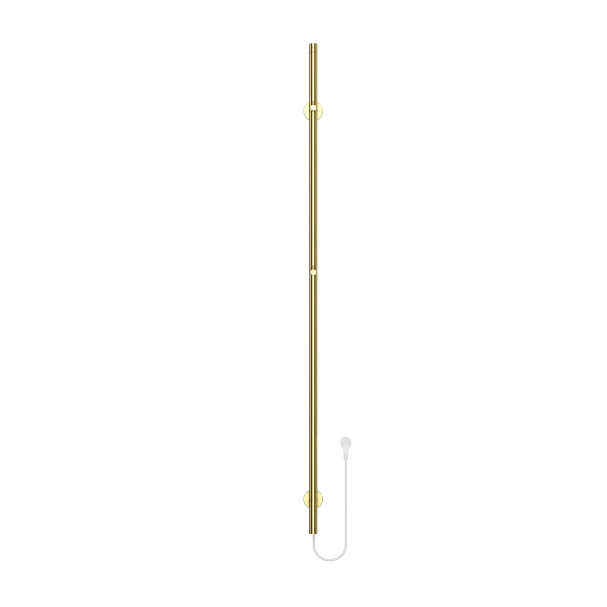 BELRAD ELEKTRISCHE STAAFHANDDOEKDROGER - ENKEL - MET DIGITALE, PROGRAMEERBARE THERMOSTAAT - 60W - Ø2,5CM - 150X6,3X12,7 CM - GEBORSTELD GOUD