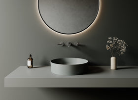 CREAVIT LOOP OPBOUW WASKOM (45CM) - KOEL GRIJS