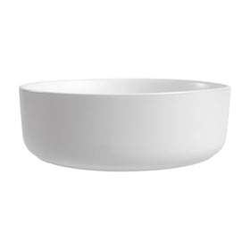 ALONI FIRA WASKOM - OPBOUW - ZONDER OVERLOOP - ZONDER KRAANGAT - MET CLICK WASTE - KERAMIEK - 36X12,5X36 CM - MAT WIT