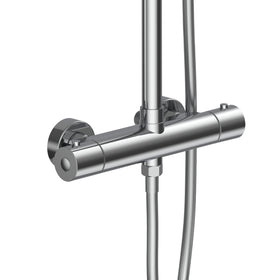 ALONI OPTIMA RONDO REGENDOUCHESET - THERMOSTATISCH - OPBOUW - COOL TOUCH - BELGAQUA - CHROOM