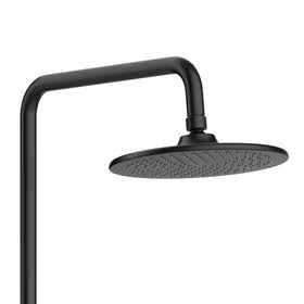 ALONI OPTIMA RONDO REGENDOUCHESET - THERMOSTATISCH - OPBOUW - BELGAQUA - MAT ZWART