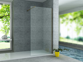 ALONI MUURPROFIEL VOOR DOUCHEWAND - 200 CM - GEBORSTELD GOUD