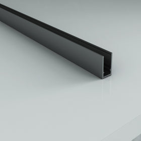 ALONI MUURPROFIEL VOOR DOUCHEWAND - 200 CM - GUNMETAL