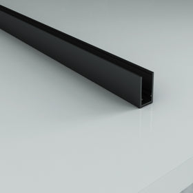 ALONI MUURPROFIEL VOOR DOUCHEWAND - 200 CM - MAT ZWART