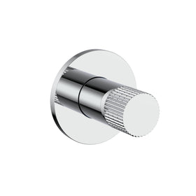 STRIA BIDETKRAAN - KOUD WATER - KNOP MET VERFIJNDE RIBBELSTRUCTUUR - CHROOM