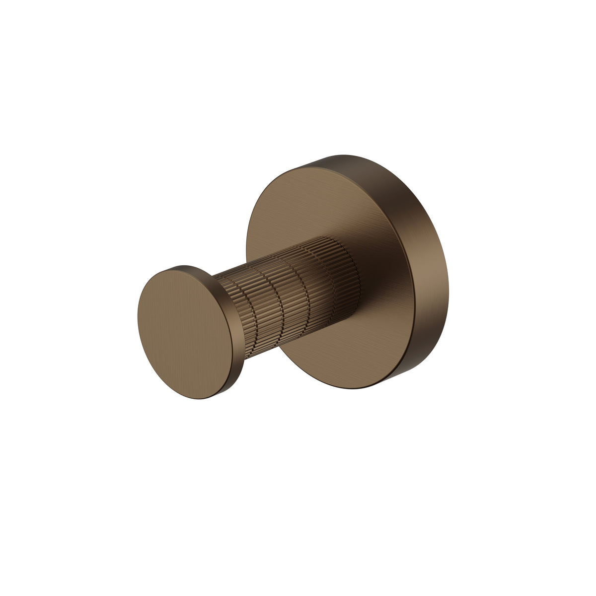 STRIA HAAK - AFWERKING MET RIBBELSTRUCTUUR - BRUIN BRONS (PVD)