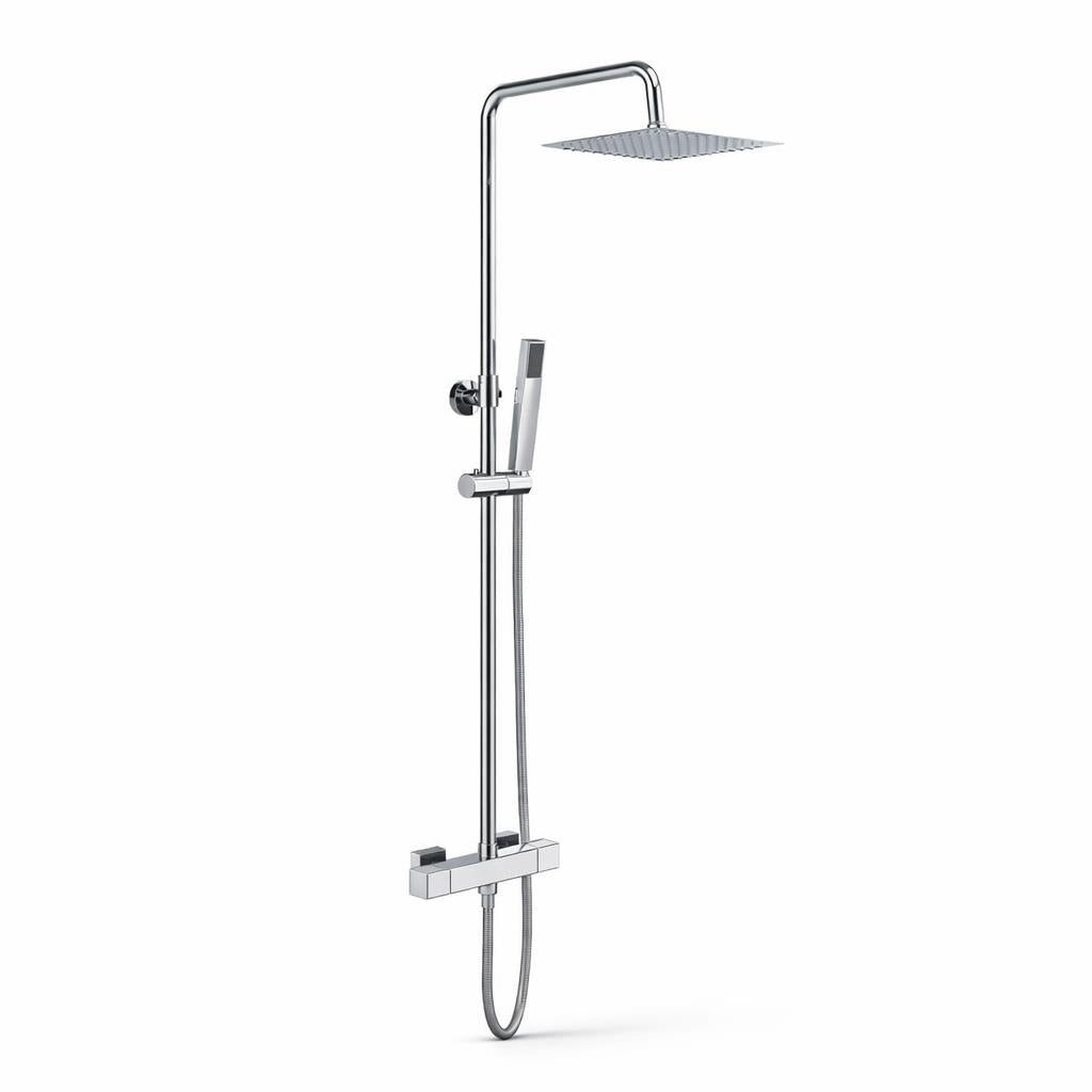 Regendoucheset Vierkant Chrome