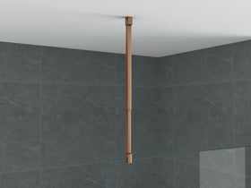 ALONI PLAFONDSTEUN - VERSTELBAAR - 43-80 CM - GEBORSTELD KOPER